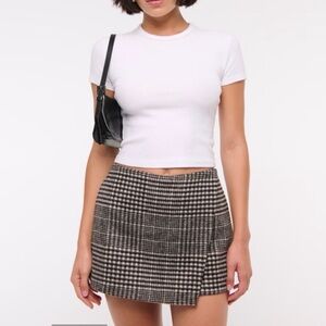 Abercrombie & Fitch Plaid Skort